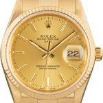 Super Clone Rolex Date 15238 Champagne Dial 34mm Clean Factory