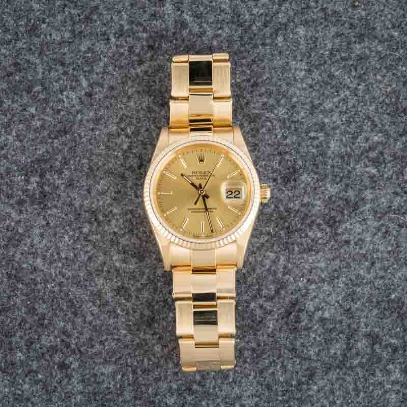 Super Clone Rolex Date 15238 Champagne Dial 34mm Clean Factory