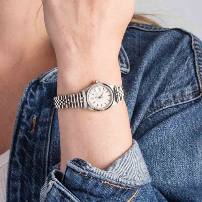 Clean Factory Super Clone Ladies Rolex Date 69160 White Dial - Image 5