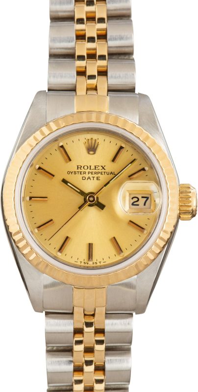 Clean Factory Super Clone Rolex Date 69173 Champagne Dial AAA