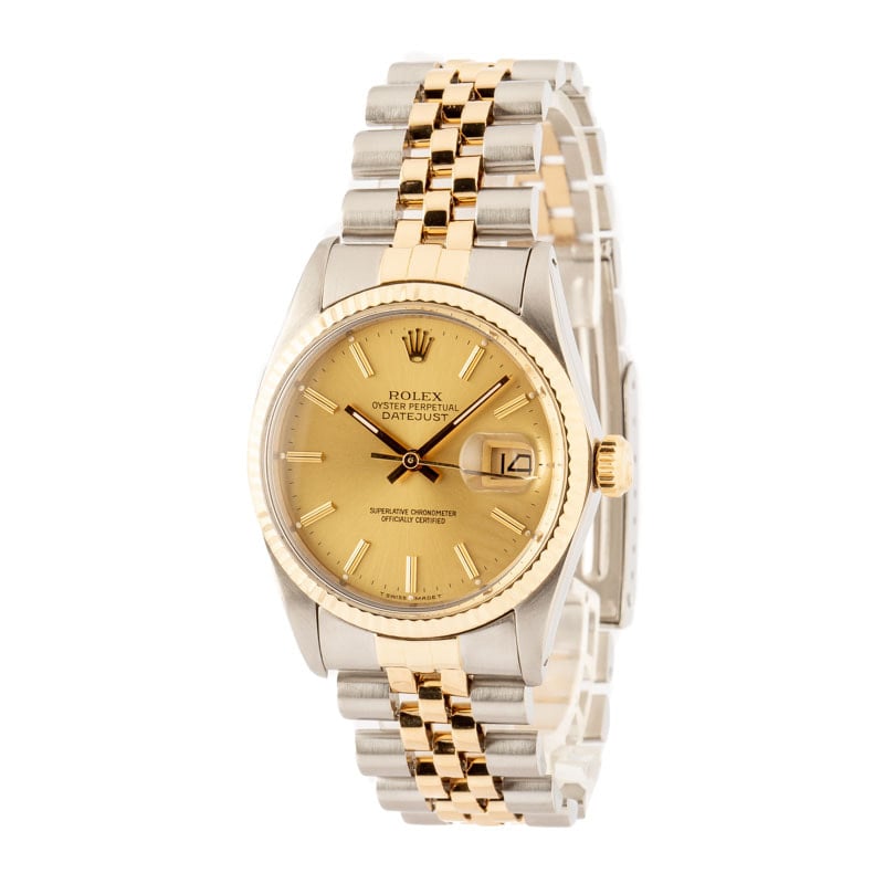 Clean Factory Super Clone Rolex Datejust 16013 Steel Gold