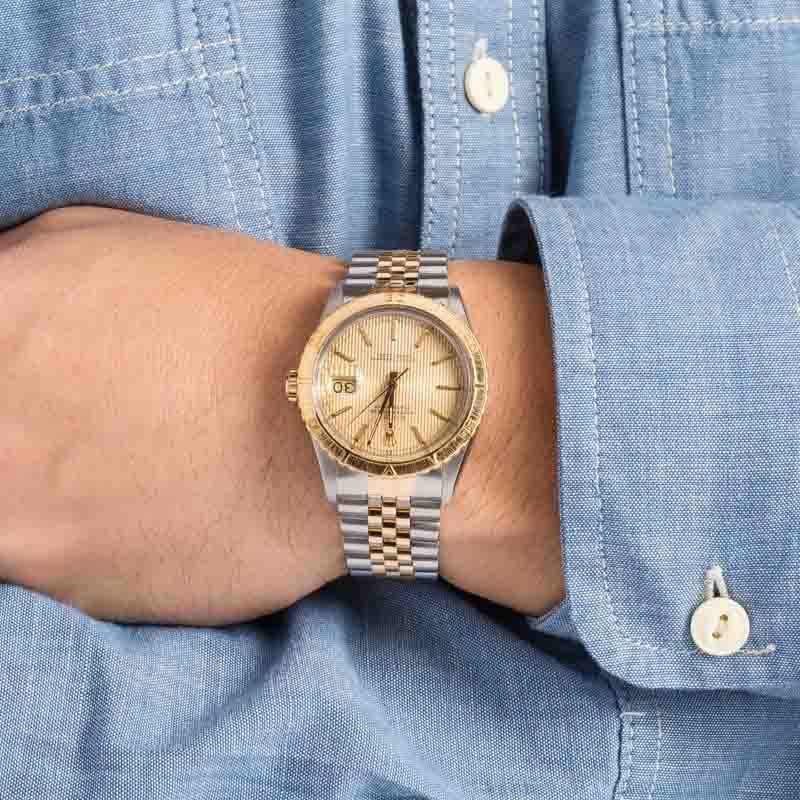 Clean Factory Super Clone Rolex Datejust 16253 Champagne Tapestry