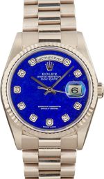 Super Clone Rolex Day-Date 18239 Lapis Diamond Dial