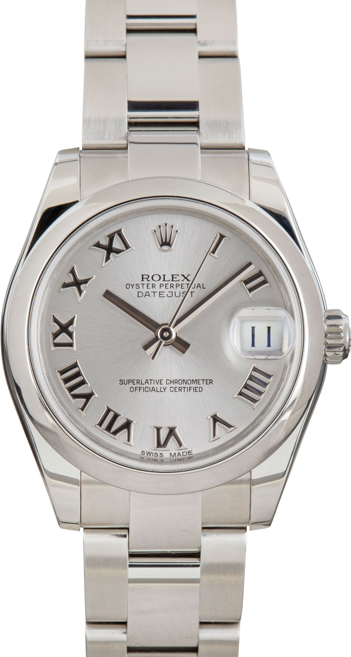 zUsed-Rolex-Datejust-31-178240-Rhodium-Roman-Dial-SKU180585 Clean Factory Super Clone Rolex Datejust 31 Rhodium Roman - Image 1