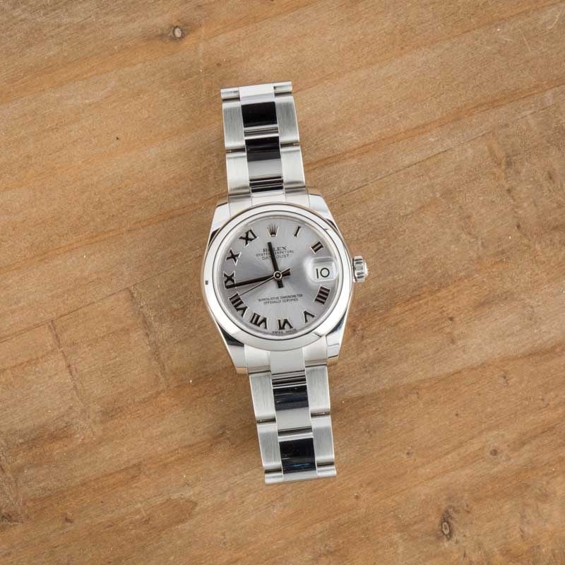 Clean Factory Super Clone Rolex Datejust 31 Rhodium Roman