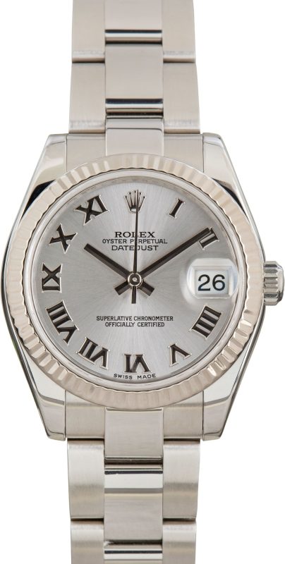 Clean Factory Super Clone Rolex Datejust 31 Rhodium Roman