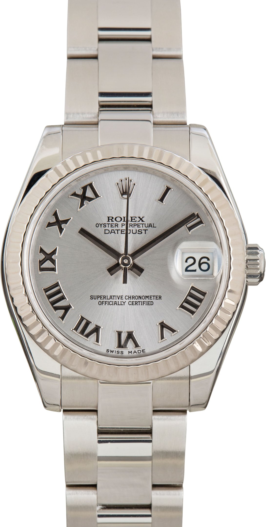 zUsed-Rolex-Datejust-31-178274-Roman-Dial-SKU182003 Clean Factory Super Clone Rolex Datejust 31 Rhodium Roman - Image 1