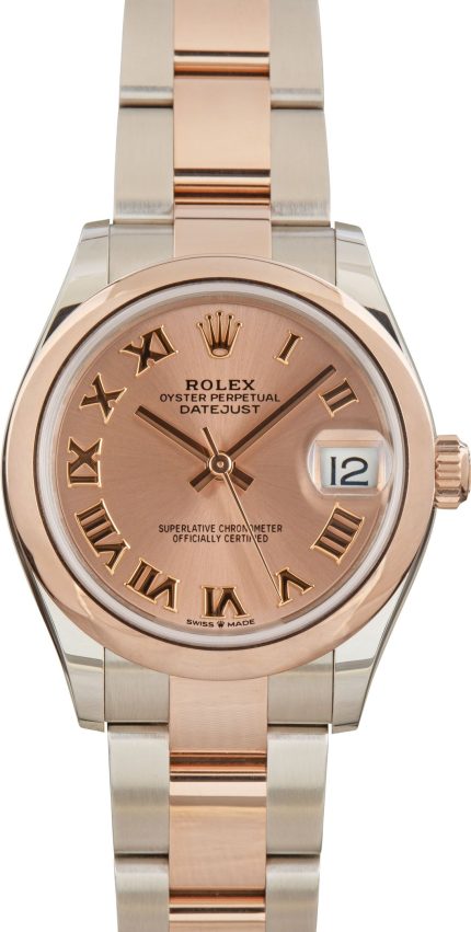 Clean Factory Super Clone Rolex Datejust 31 Rose Roman Dial