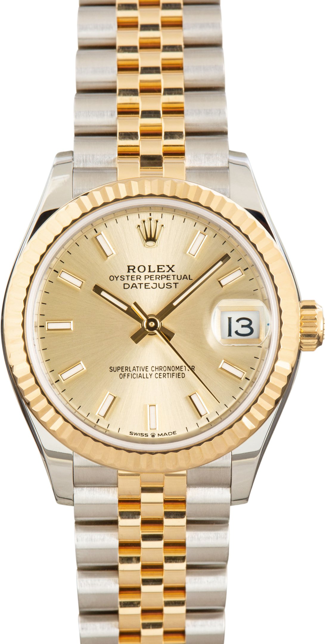 zUsed-Rolex-Datejust-31-278273-SKU182945 Super Clone Rolex Datejust 31 Two-Tone Champagne Dial AAA Rep - Image 1