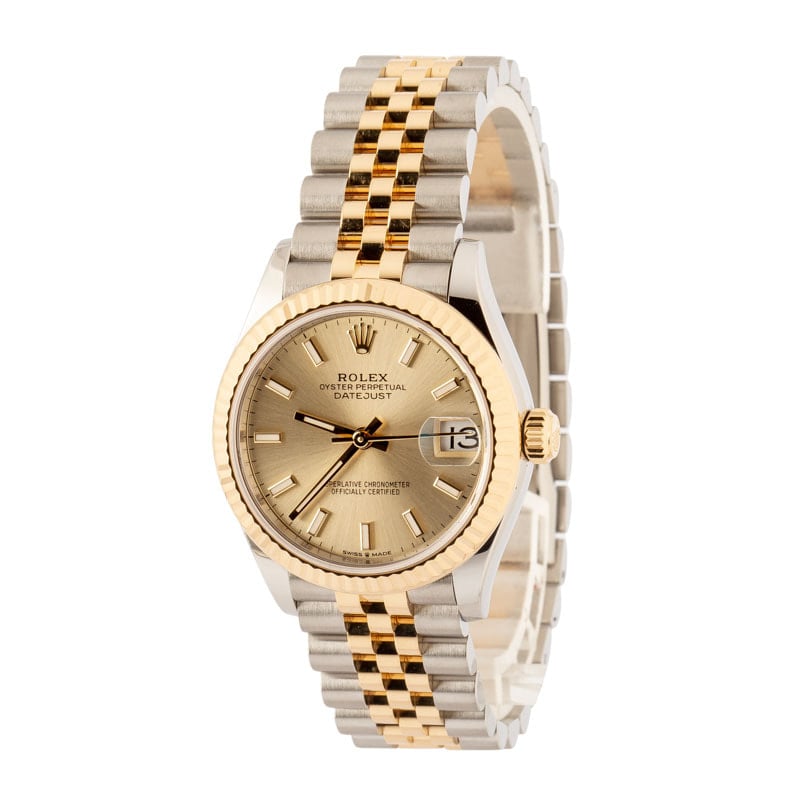 Super Clone Rolex Datejust 31 Two-Tone Champagne Dial AAA Rep
