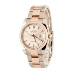 Super Clone Rolex Datejust 116201 Silver Dial 36mm Steel Rose Gold - Image 3
