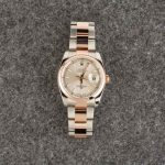 Super Clone Rolex Datejust 116201 Silver Dial 36mm Steel Rose Gold - Image 7