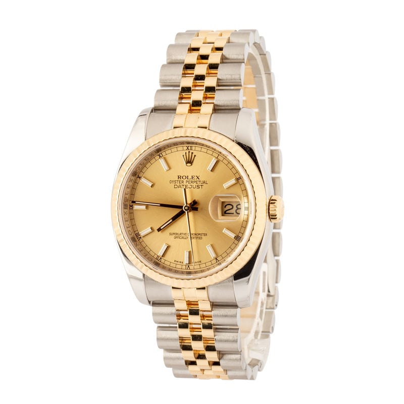 Clean Factory Super Clone Rolex Datejust 36 Ref 116233 Champagne