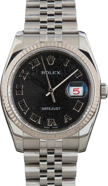 Clean Factory Super Clone Rolex Datejust 36 Ref 116234 Black Jubilee