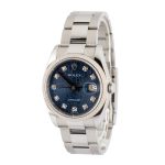 Super Clone Rolex Datejust 116234 Blue Diamond Dial Clean Factory - Image 3