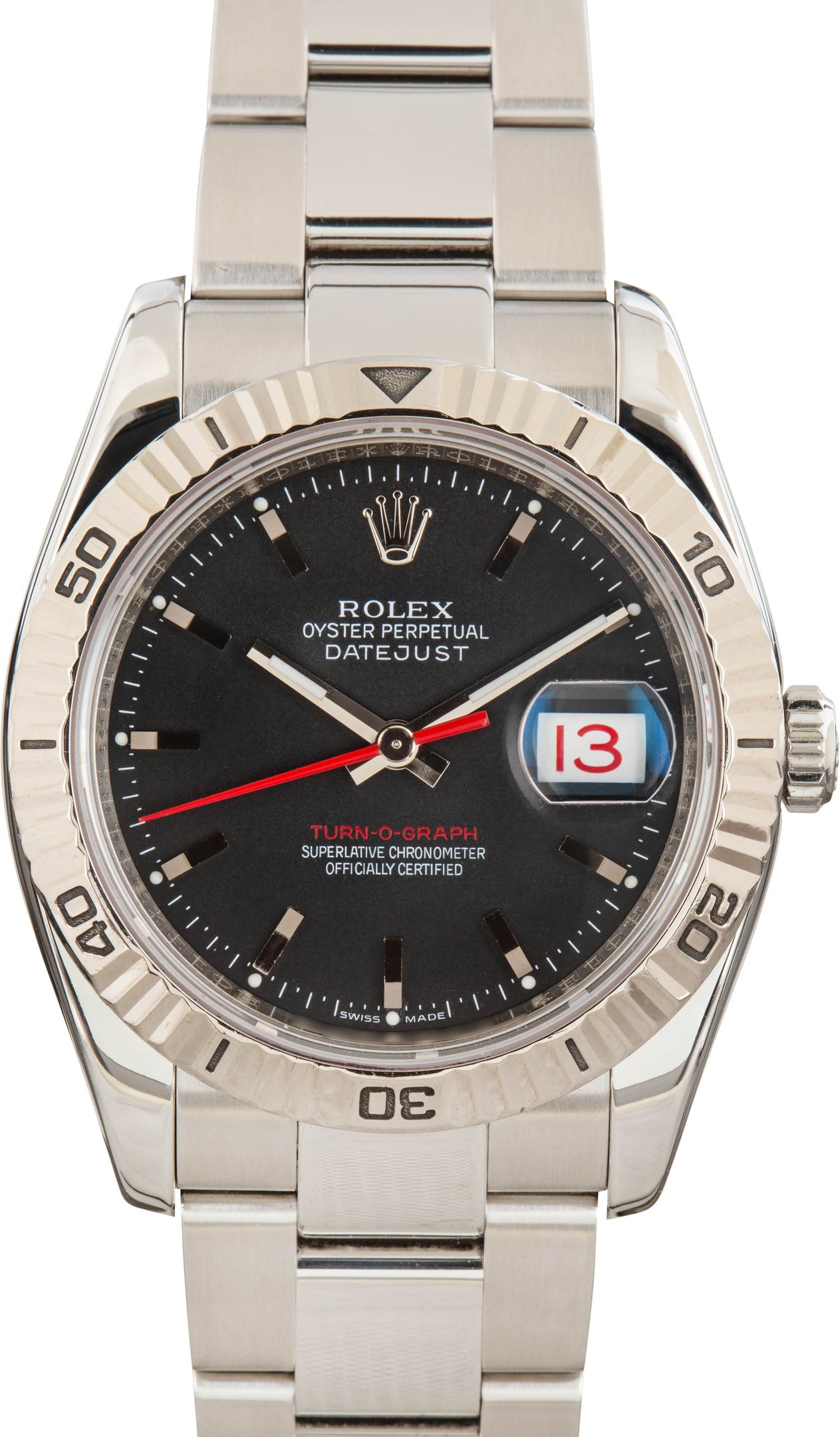 zUsed-Rolex-Datejust-36-116264-Black-Dial-SKU167718 Clean Factory Super Clone Rolex Datejust 116264 Thunderbird - Image 1