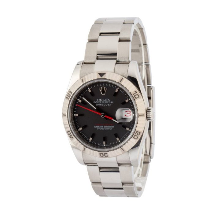 Clean Factory Super Clone Rolex Datejust 36 Ref 116264 Black Dial - Image 3