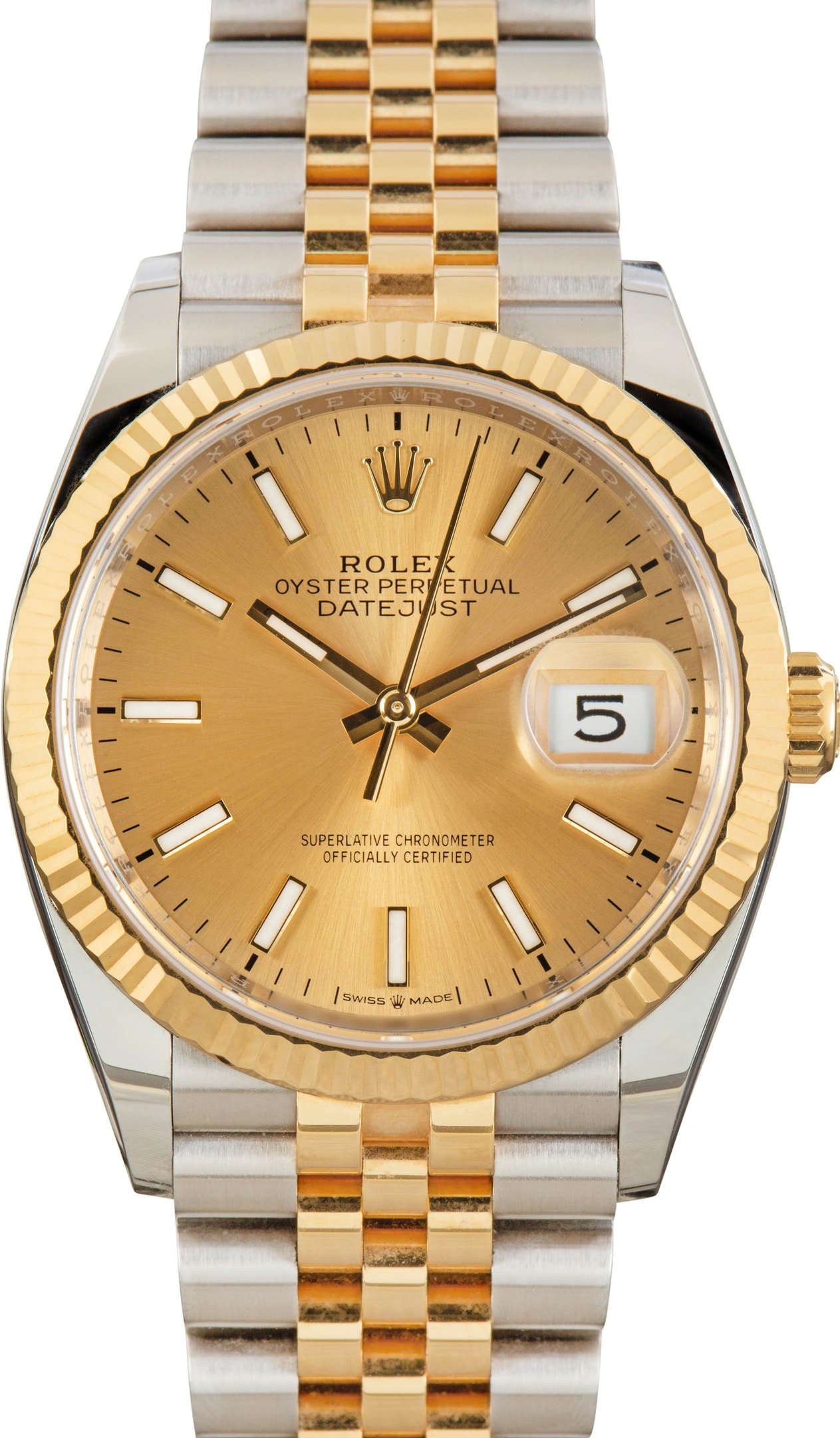 zUsed-Rolex-Datejust-36-126233-Champagne-Index-Dial-SKU183522 Clean Factory Super Clone Rolex Datejust 126233 Champagne Dial - Image 1