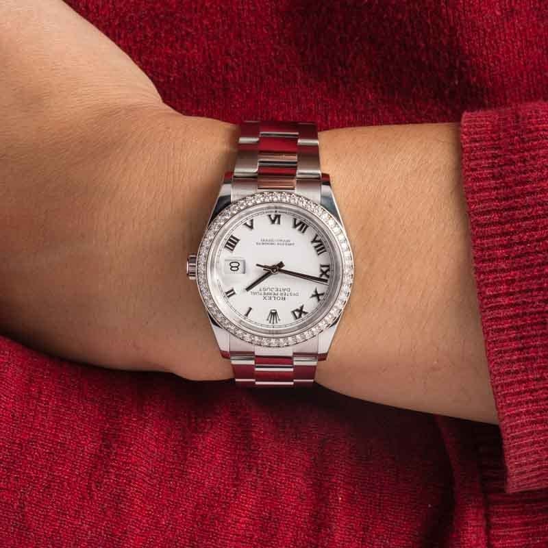 Clean Factory Super Clone Rolex Datejust 126284 White Roman Dial