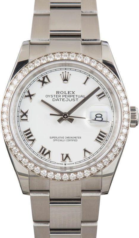 Clean Factory Super Clone Rolex Datejust 126284 White Roman Dial