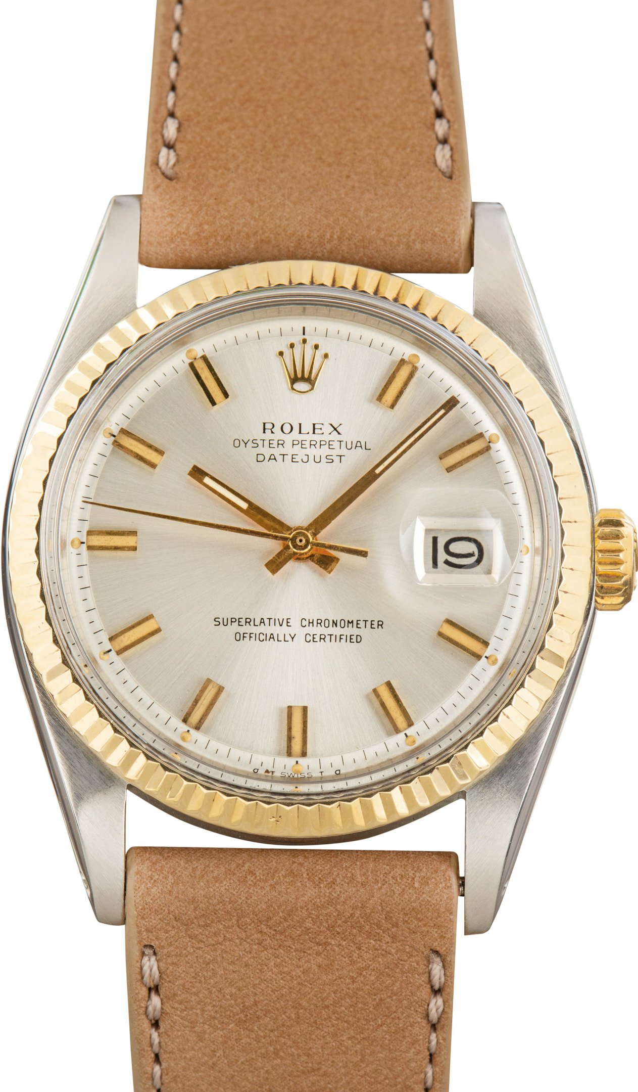 zUsed-Rolex-Datejust-36-1601-Silver-Dial-SKU181621 Clean Factory Super Clone Rolex Datejust 1601 Two-Tone 36mm - Image 1