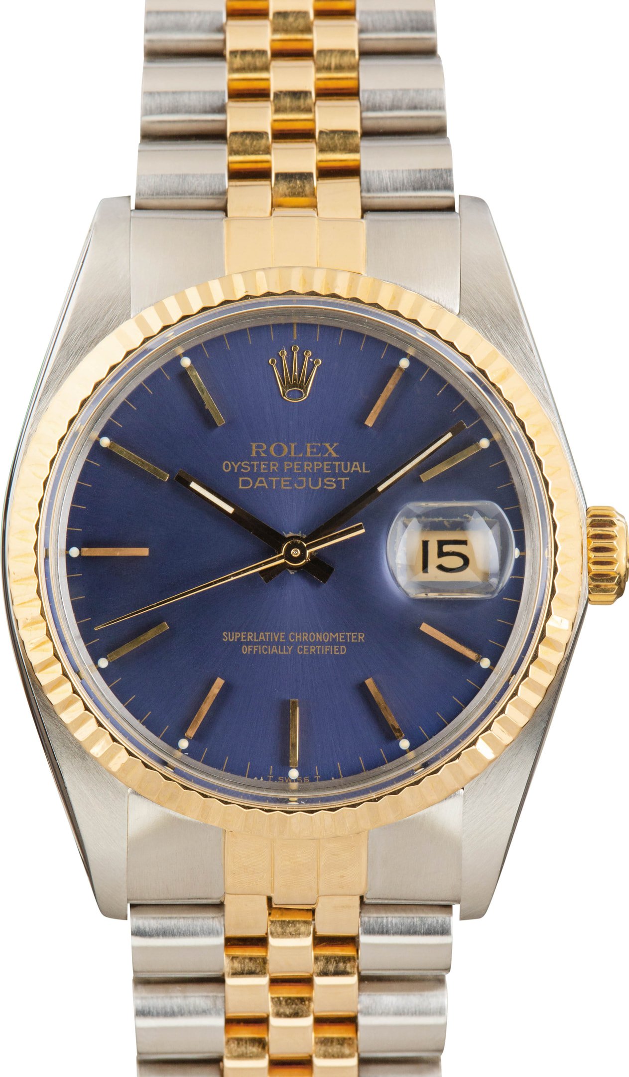zUsed-Rolex-Datejust-36-16013-Blue-Dial-SKU181586 Clean Factory Super Clone Rolex Datejust 16013 Blue Dial - Image 1