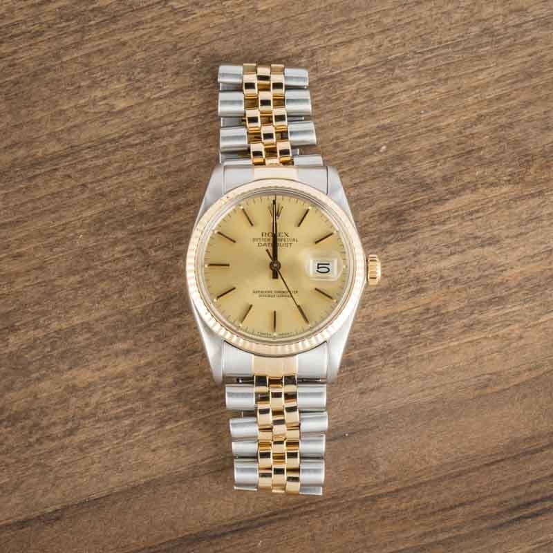 Clean Factory Super Clone Rolex Datejust 36 Ref 16013 Champagne Dial