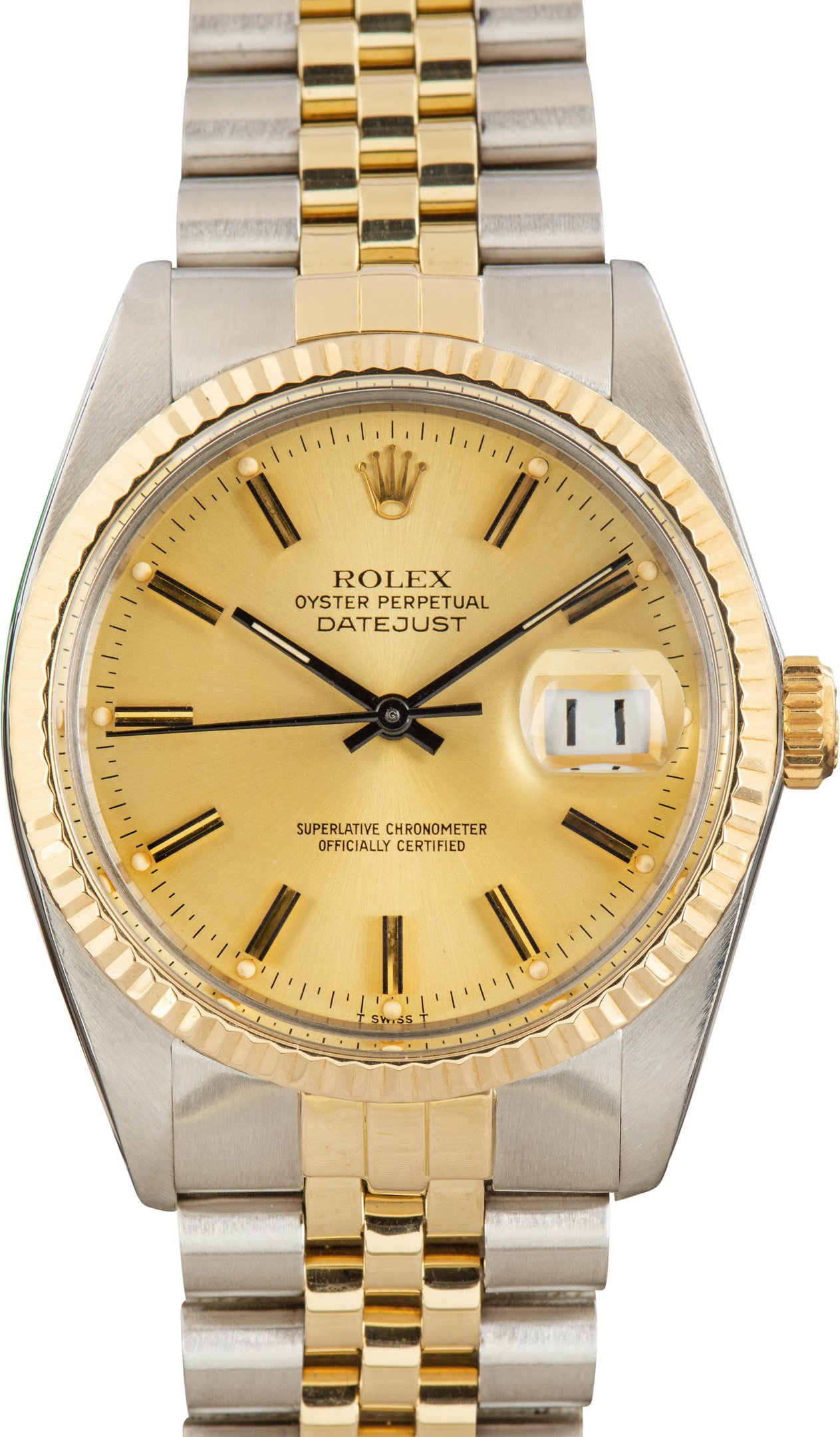 zUsed-Rolex-Datejust-36-16013-Champagne-Dial-SKU182055 Clean Factory Super Clone Rolex Datejust 36 16013 Champagne - Image 1