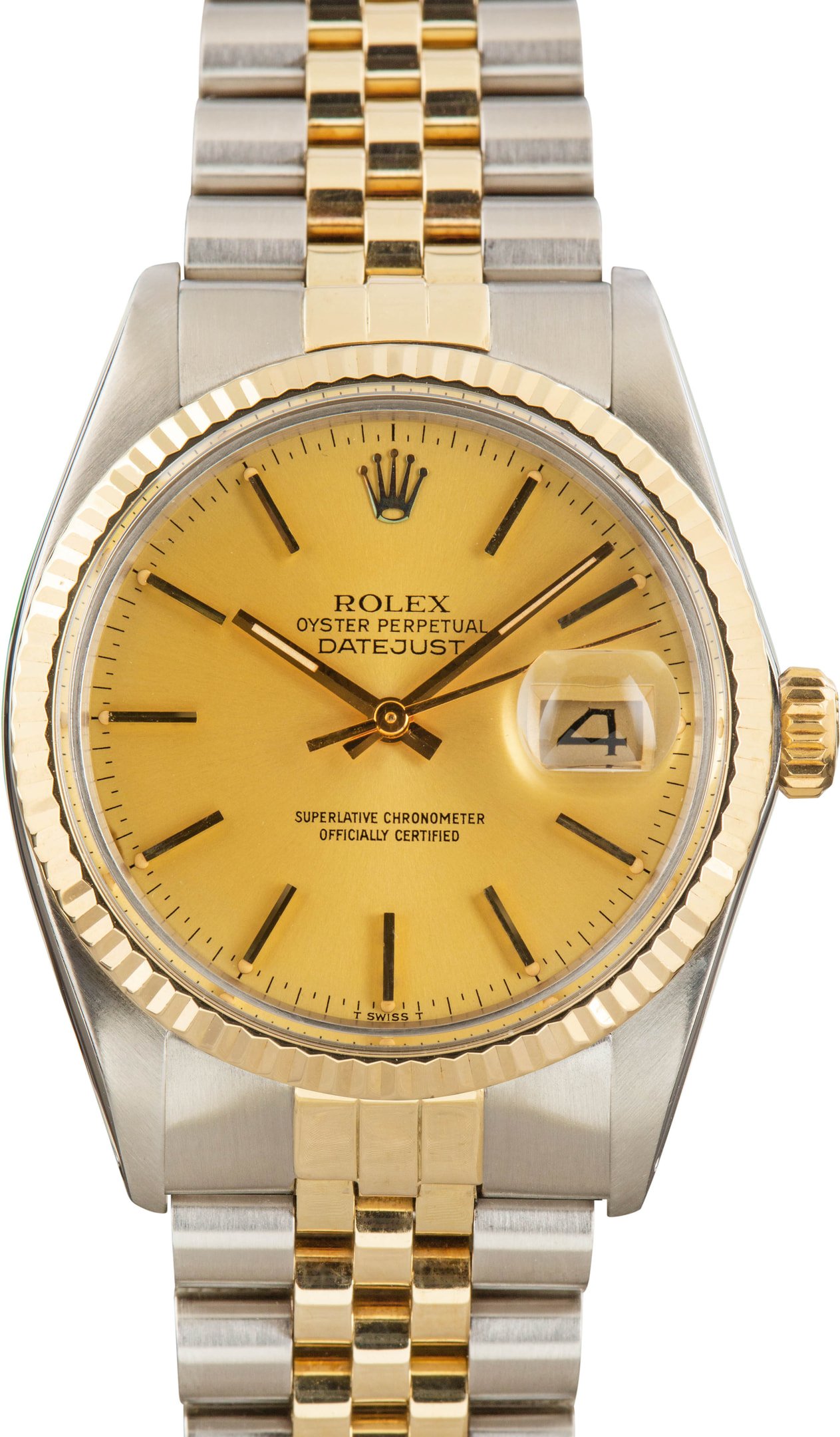 zUsed-Rolex-Datejust-36-16013-Champagne-Dial-SKU182187 Clean Factory Super Clone Rolex Datejust 36 16013 Champagne - Image 1