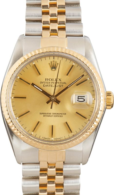 Clean Factory Super Clone Rolex Datejust 36 Ref 16013 Champagne Dial