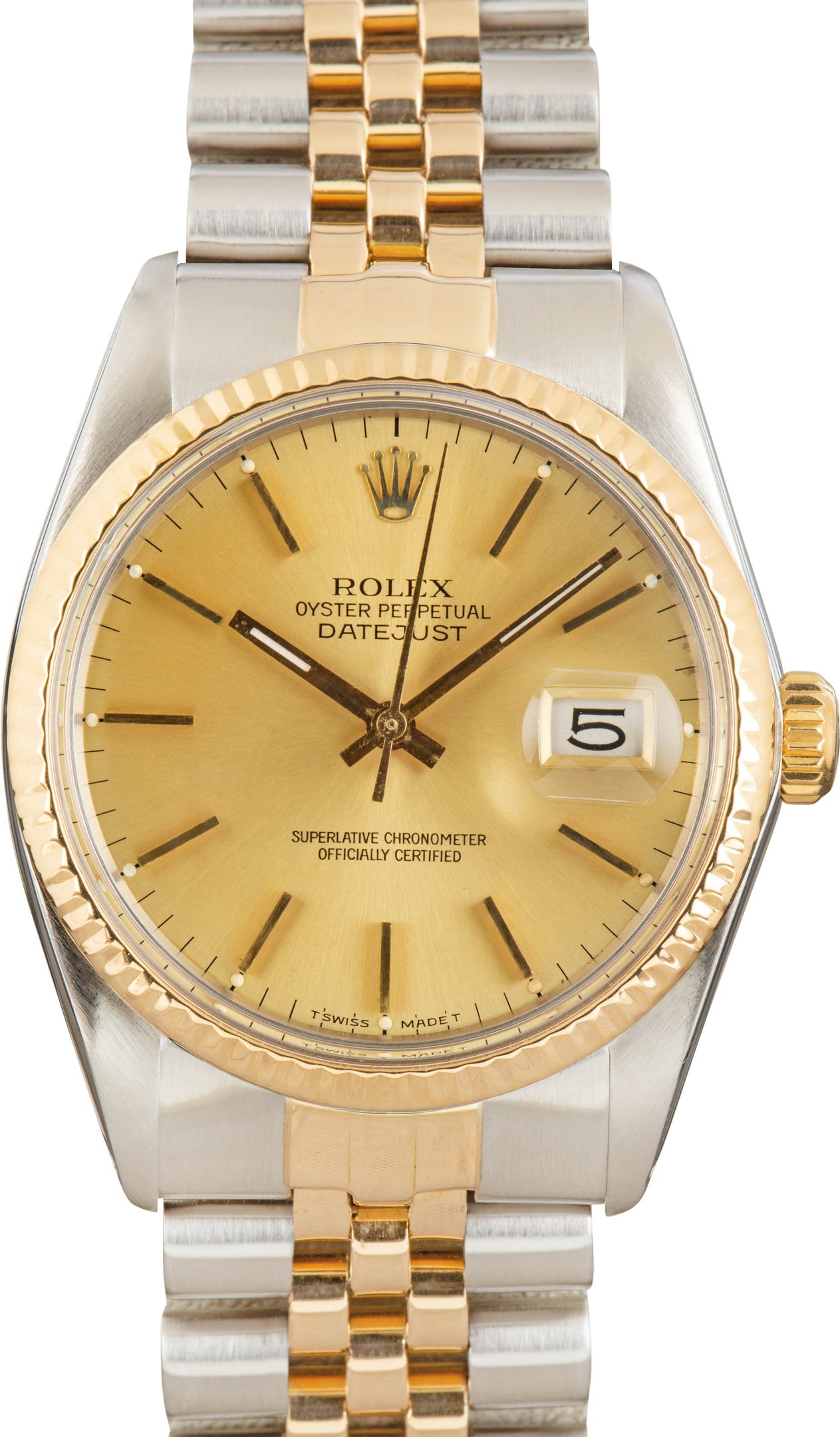 zUsed-Rolex-Datejust-36-16013-Champagne-Dial-SKU182526 Clean Factory Super Clone Rolex Datejust 36 Ref 16013 Champagne Dial - Image 1