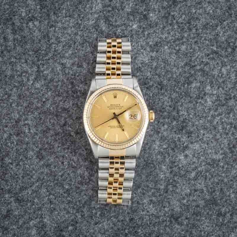 Clean Factory Super Clone Rolex Datejust 36 Ref 16013 Champagne Dial