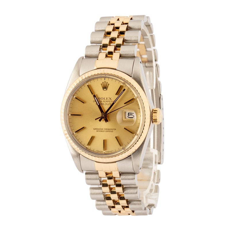 Clean Factory Super Clone Rolex Datejust 36 Ref 16013 Champagne Dial