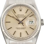 Clean Factory Super Clone Rolex Datejust 16014 Silver Dial 36mm