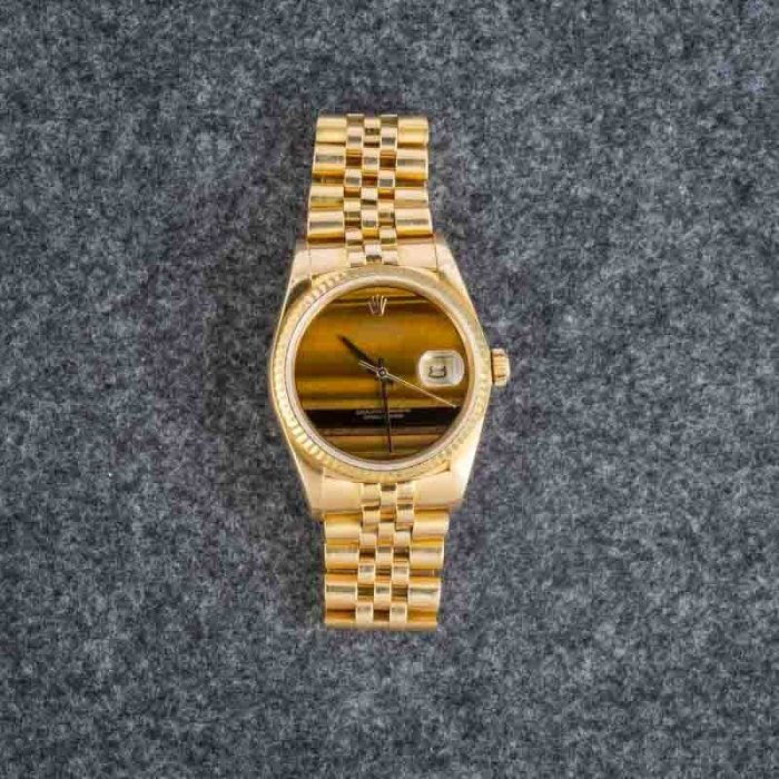 Super Clone Rolex Datejust 36 16018 Tiger's Eye Gold - Image 6