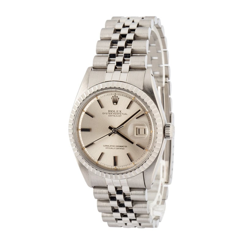 Super Clone Rolex Datejust 36 Steel 1603 Silver Dial AAA