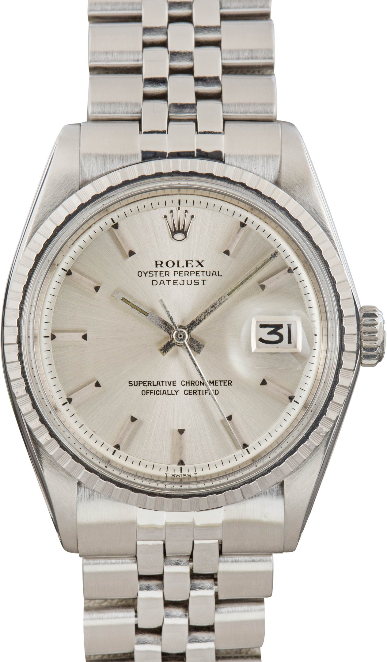 zUsed-Rolex-Datejust-36-1603-Silver-Index-Dial-SKU181939 Clean Factory Super Clone Rolex Datejust 1603 Silver Dial 36MM - Image 1
