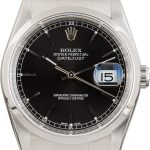 Clean Factory Super Clone Rolex Datejust 16200 Black Dial