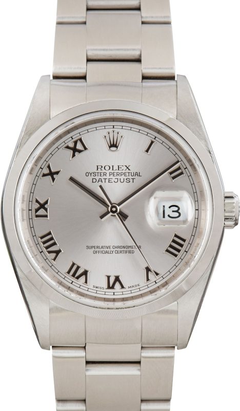 Clean Factory Super Clone Rolex Datejust 36 Silver Roman Dial