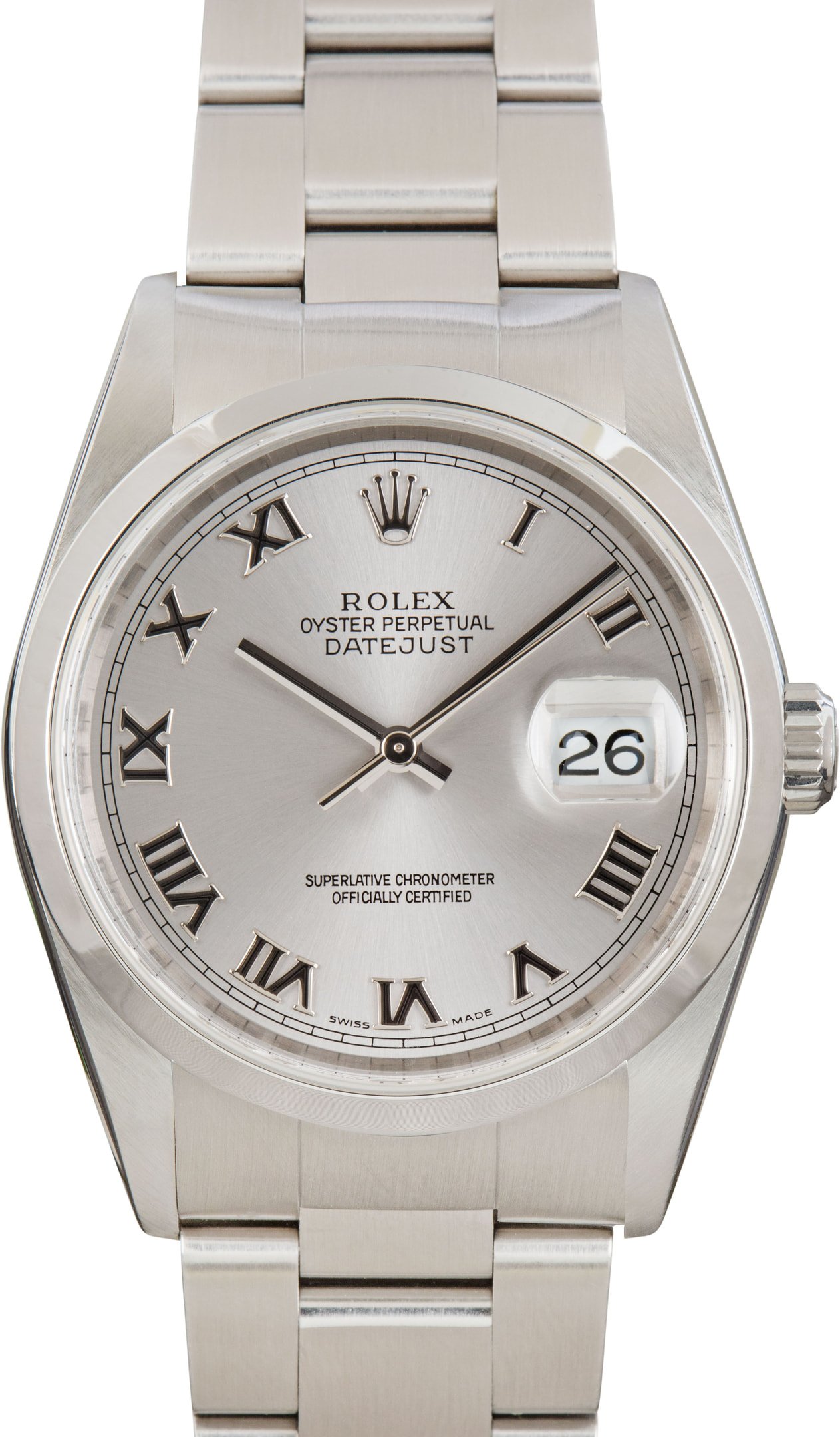 zUsed-Rolex-Datejust-36-16200-SKU180823 Clean Factory Super Clone Rolex Datejust 16200 36mm Stainless Steel - Image 1