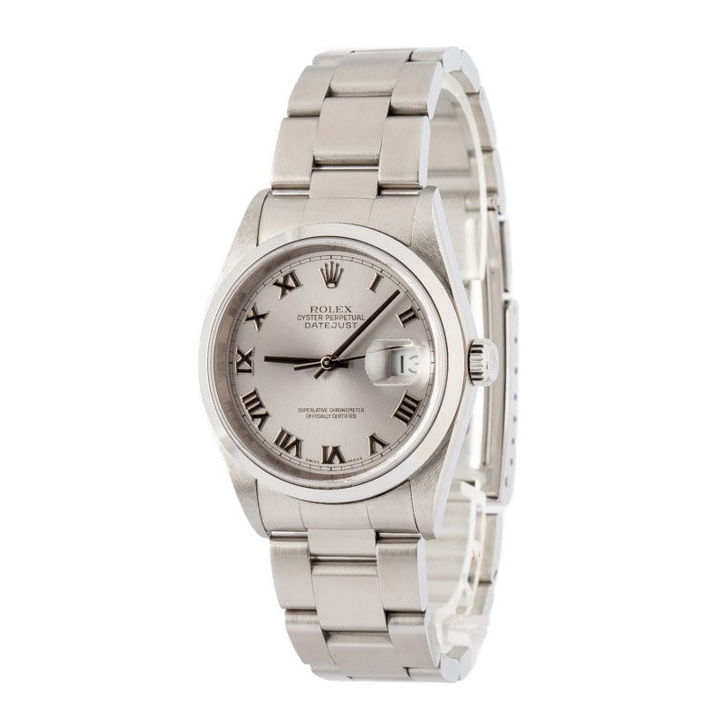 Clean Factory Super Clone Rolex Datejust 36 Silver Roman Dial