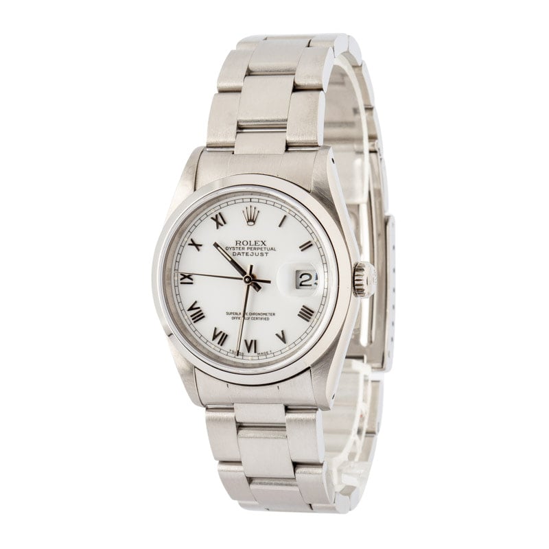Clean Factory Super Clone Rolex Datejust 36 16200 White Roman