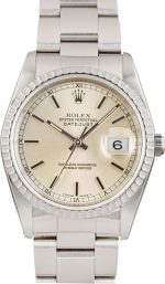 Clean Factory Super Clone Rolex Datejust 36 Ref 16220 Silver Dial