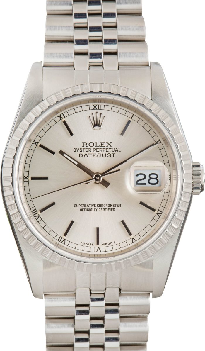Super Clone Rolex Datejust 36 Silver Dial 16220 Clean Factory - Image 2