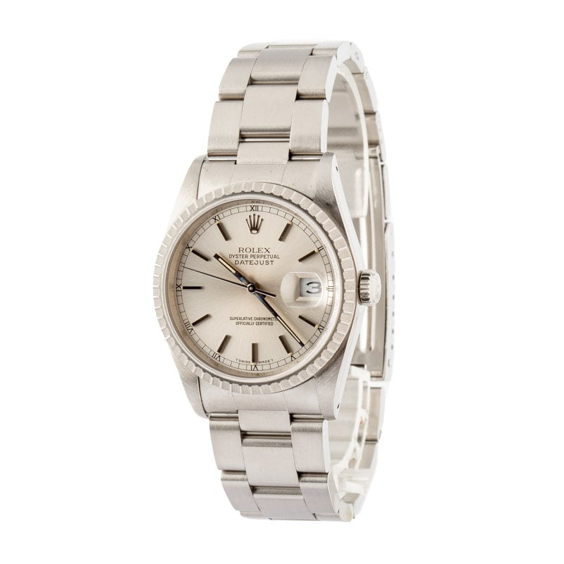 Clean Factory Super Clone Rolex Datejust 16220 Silver Dial