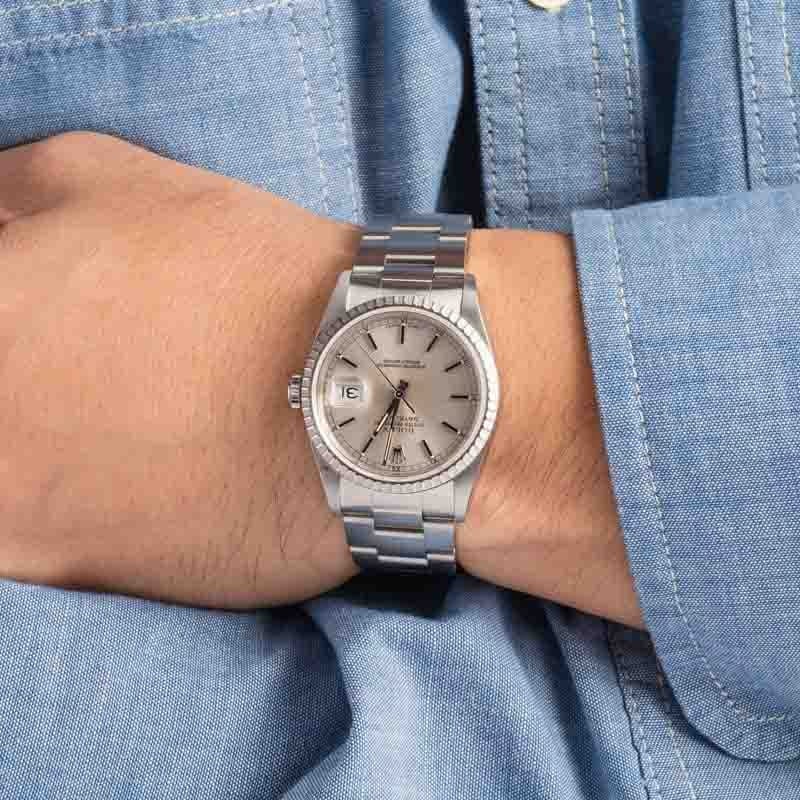 Clean Factory Super Clone Rolex Datejust 16220 Silver Dial