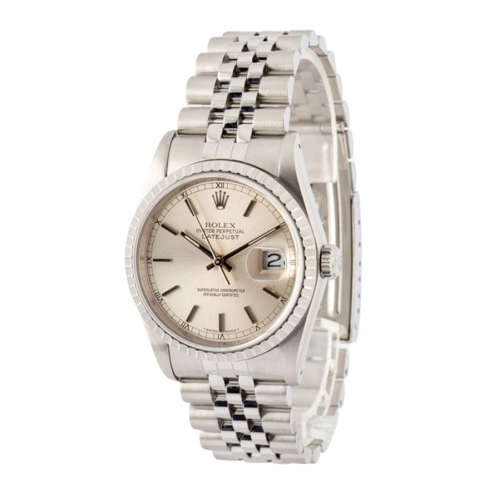 Super Clone Rolex Datejust 36 Silver Dial 16220 Clean Factory - Image 3