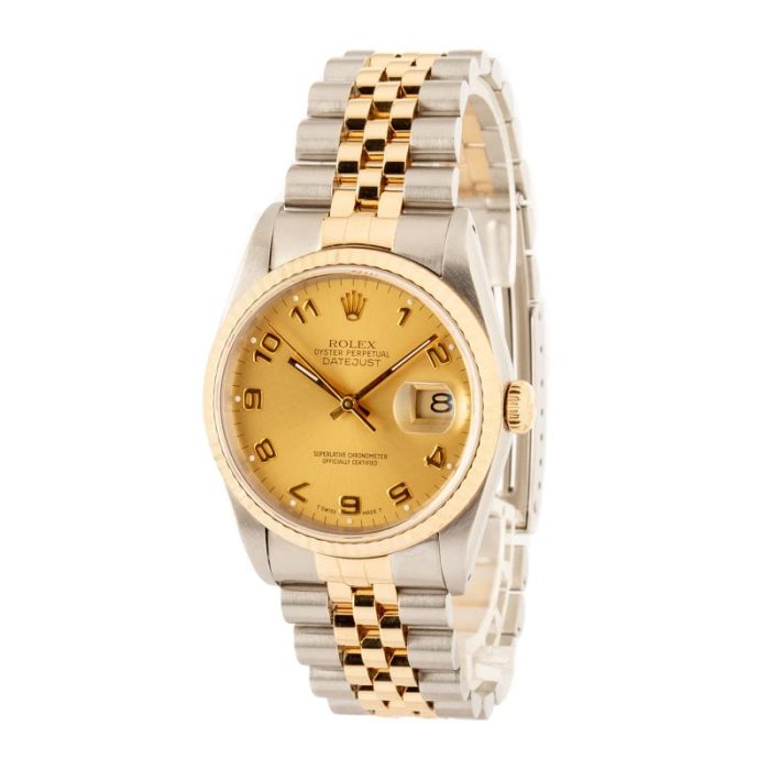 Clean Factory Super Clone Rolex Datejust 36 16233 Champagne Arabic - Image 3