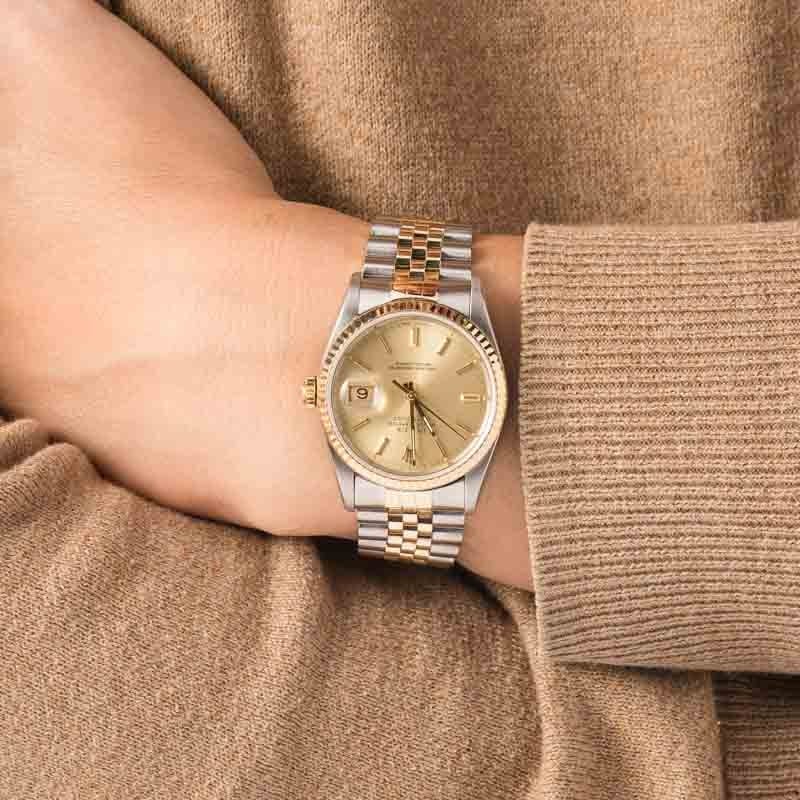 Clean Factory Super Clone Rolex Datejust 16233 Champagne Dial