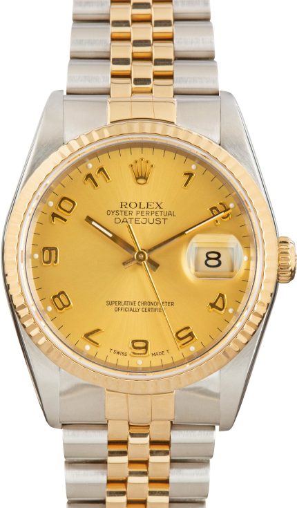 Clean Factory Super Clone Rolex Datejust 36 16233 Champagne Arabic